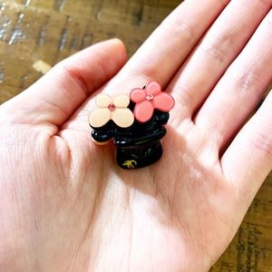 Pink Flowers Hair Clip